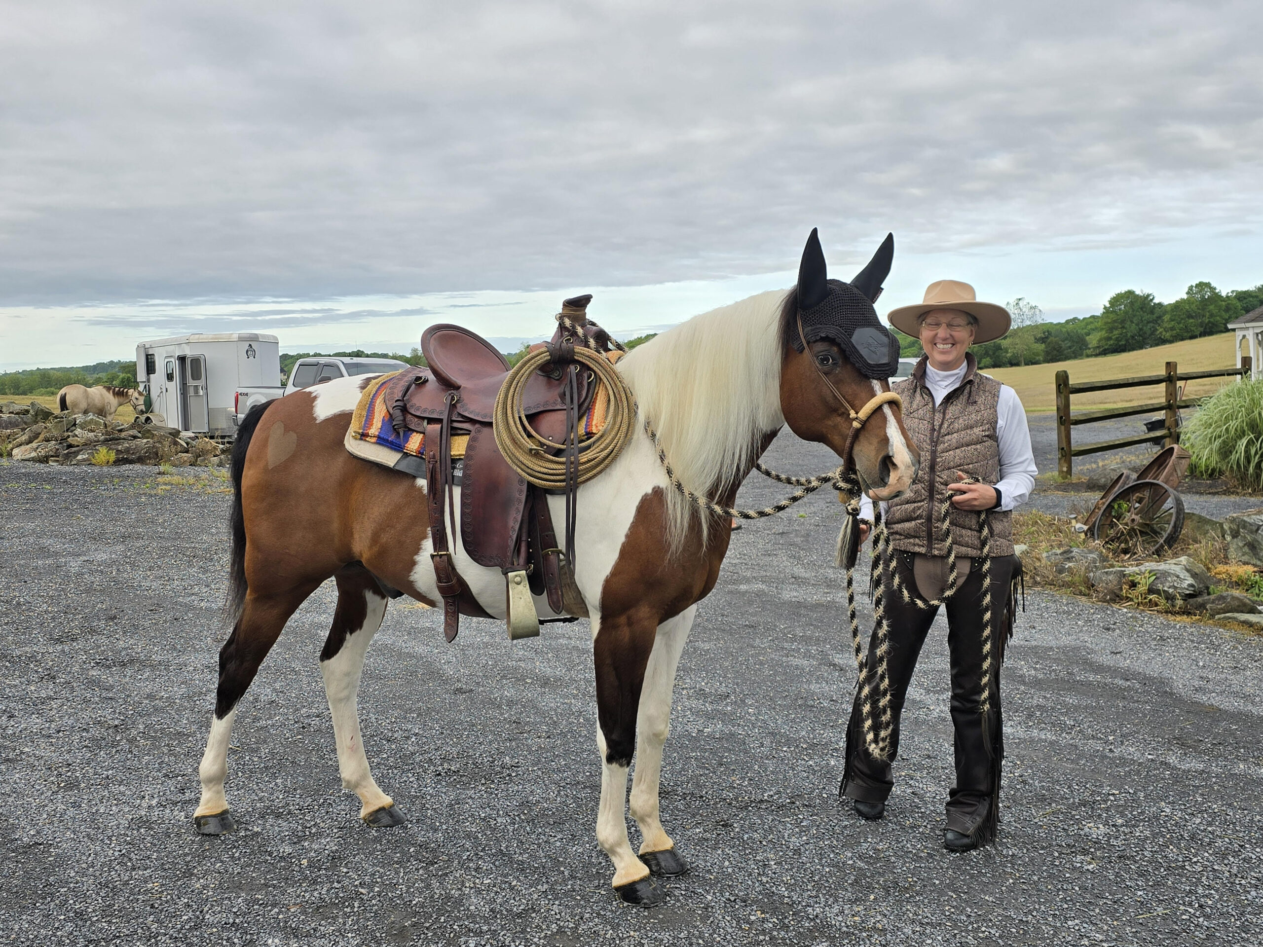 Marj Smith and Khody at the Oak Spring Schooling Show. Photo Credit - Barb Sullivan.