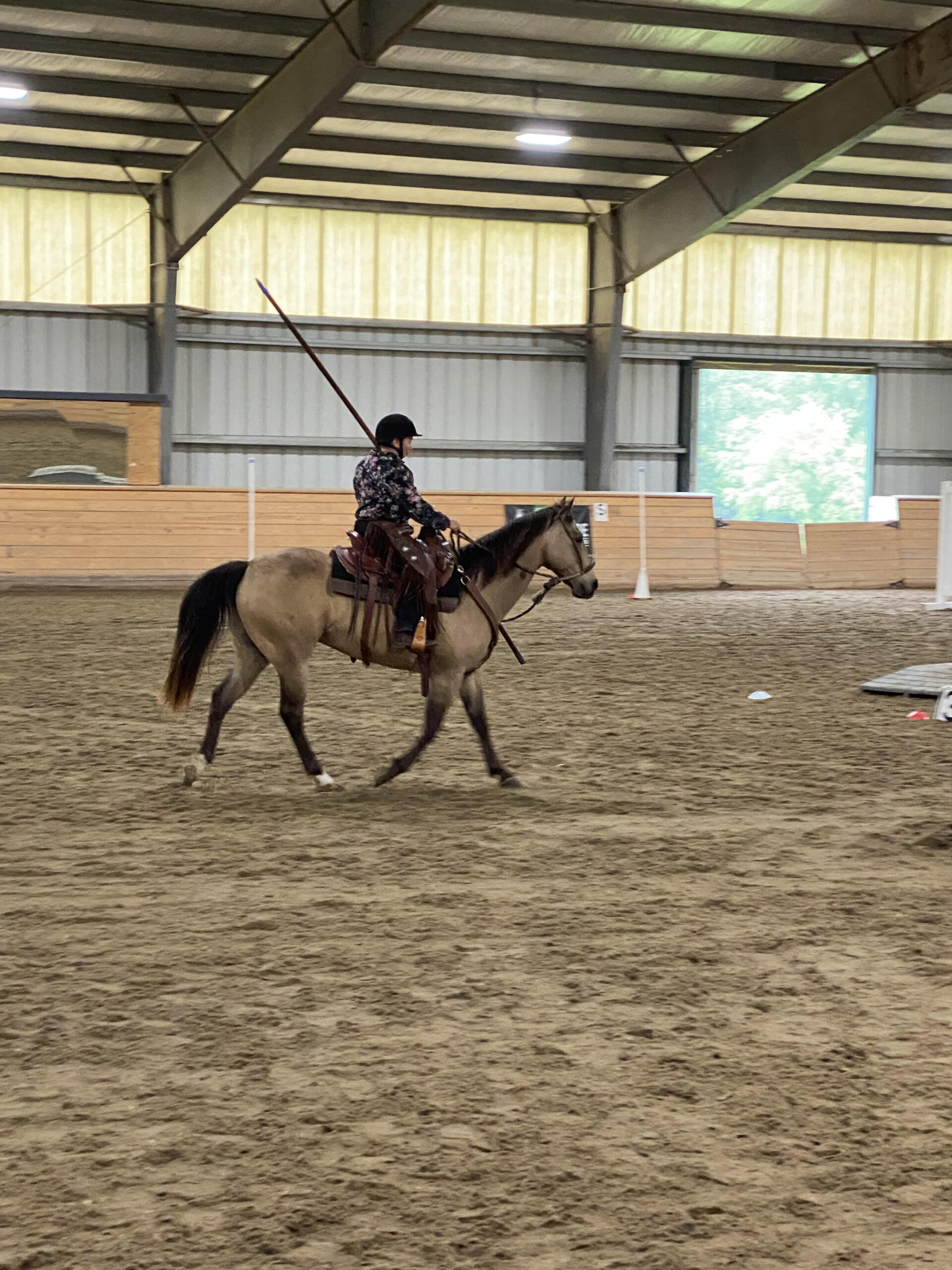 Lise Lavine and Mac at the Polly Limond Clinic. Photo Credit - EPAWE.